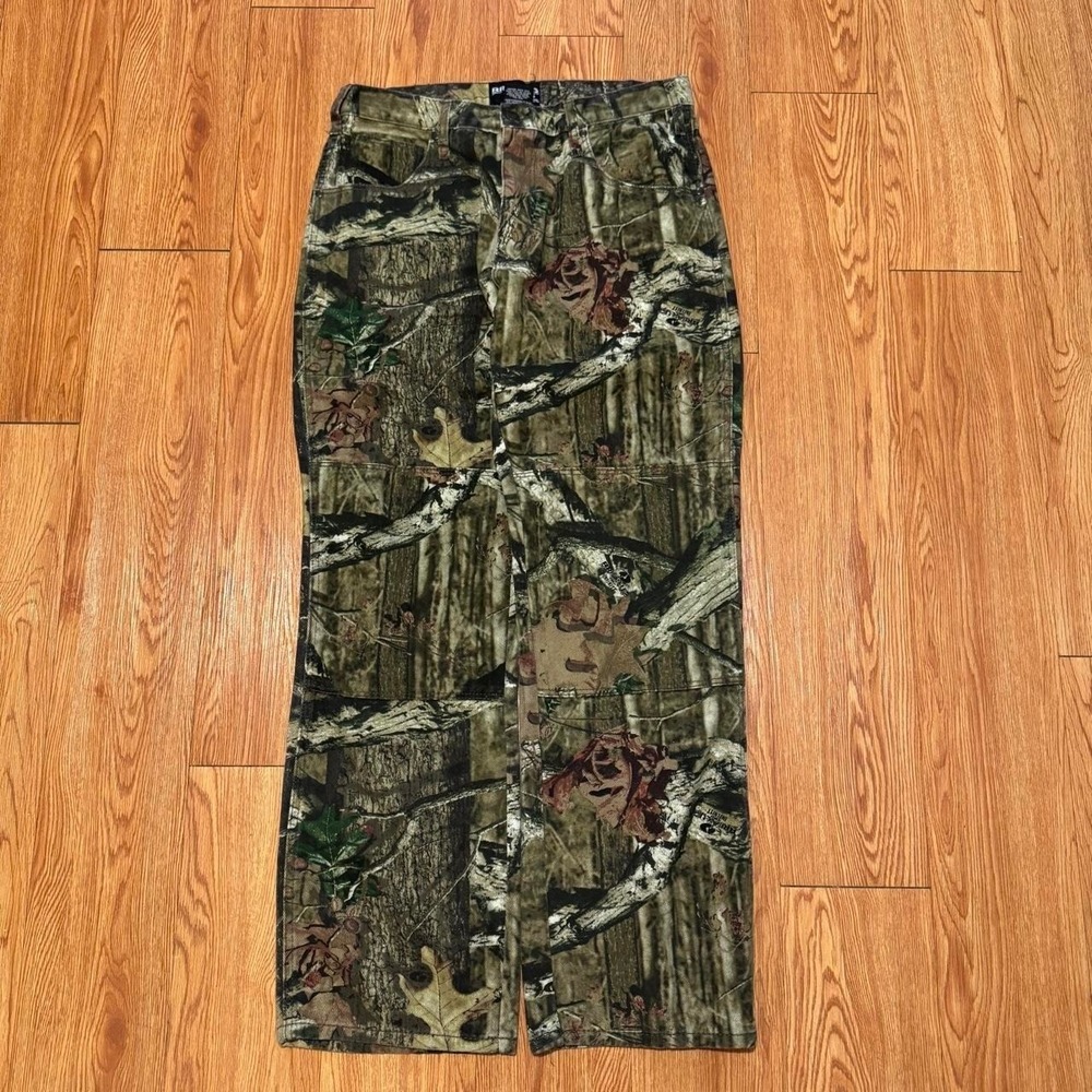 Mossy Oak Men's Pants Break Up Infinity Camouflage Double Knee Measures 33x32